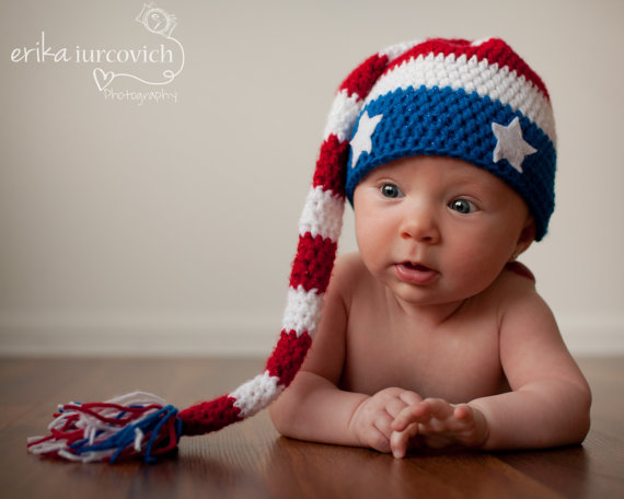baby flag cap