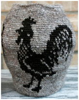 crochet rooster tapestry