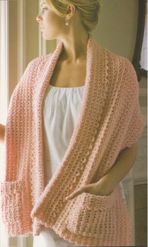 pink shawl