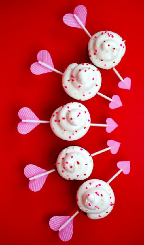 heart cupcake cupid arrow sweet