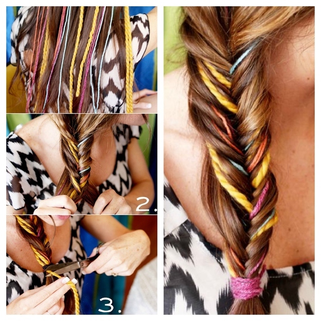 yarn craft hair braid cute stylish art
