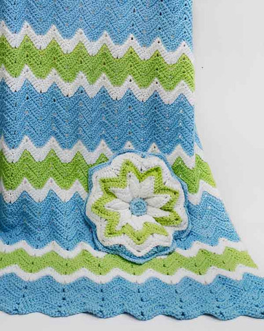Ripple Baby Afghan and Pillow Crochet Pattern