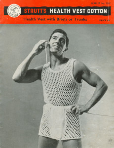 Men's Health Vest with Briefs - Source and Vintage Pattern at The Vintage Knitting Lady.